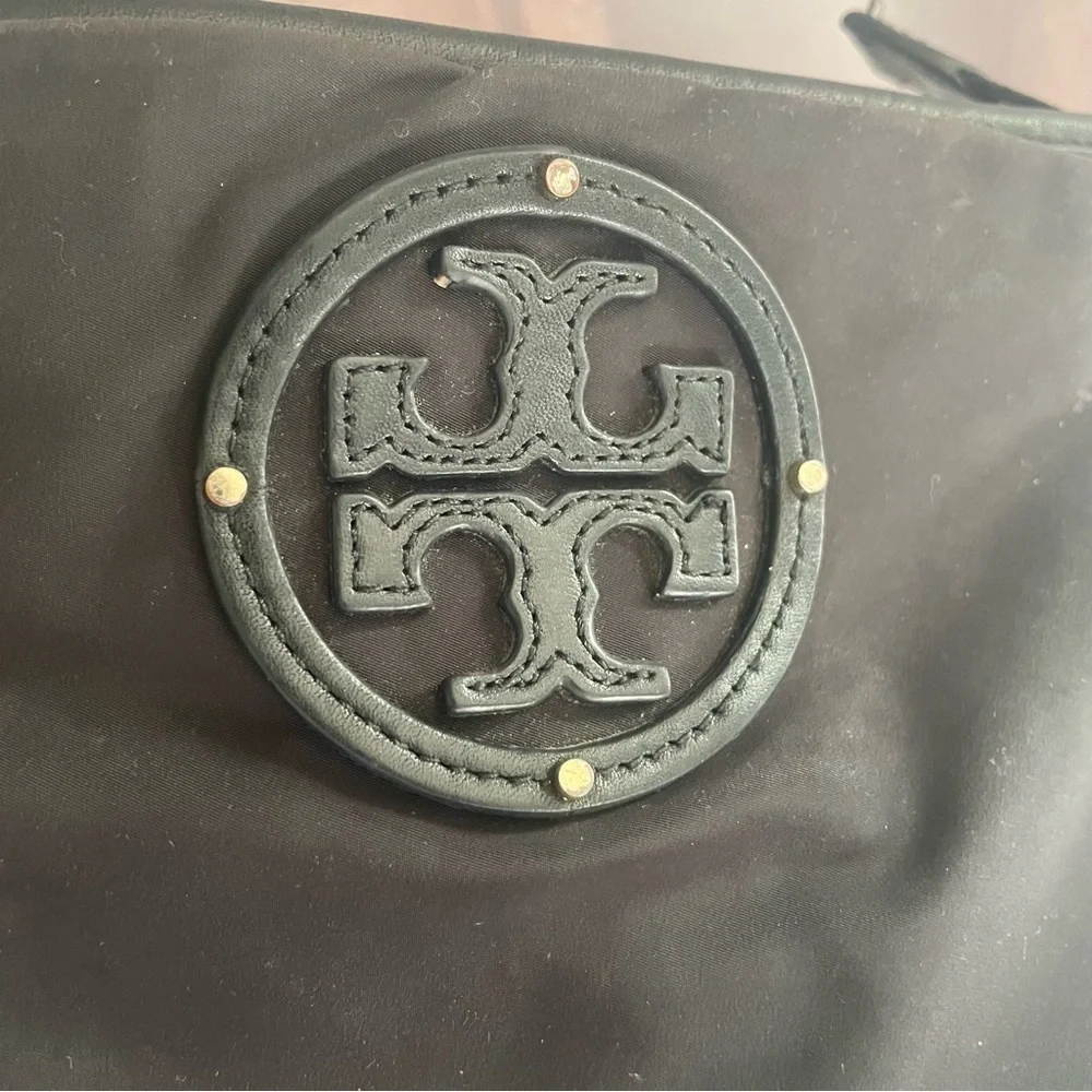 Tory Burch Black Nylon Crossbody Bag Purse Handbag
